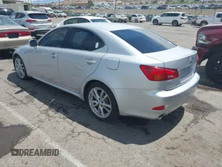 2006 Lexus IS 250 z VIN JTHBK262662013211, wystawiony jako IAAI lot #42473423 z przebiegiem 143 129 mil mil oraz . Historia ofert i sprzedaży dostępna na DreamBid. Obrazek 3.