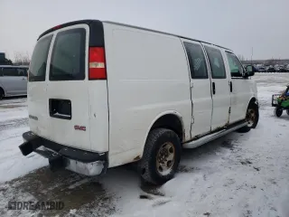 2009 GMC Savana Cargo Van with VIN 1GTGG25C391166769, listed as a Copart auction lot 42091755 with 124,368 mi miles and Clean Title. Bid and sale history available at carsss.com. Image 3.