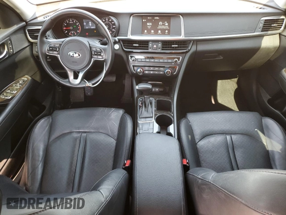 2018 Kia Optima EX with VIN 5XXGU4L33JG261171, listed as a Copart auction lot 75410104 with 66,357 mi miles and Salvage Title. Bid and sale history available at carsss.com. Image 8.