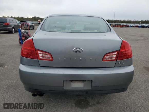 2004 Infiniti G35 w/Leather z VIN JNKCV51F04M715114, wystawiony jako Copart lot #45109415 z przebiegiem 244 446 mil mil oraz Szkoda całkowita • Salvage title. Historia ofert i sprzedaży dostępna na DreamBid. Obrazek 6.