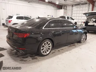 2019 Audi A4 Premium with VIN WAUGMAF41KN004998, listed as a IAAI auction lot 41396015 with 31,438 mi miles. Bid and sale history available at carsss.com. Image 4.