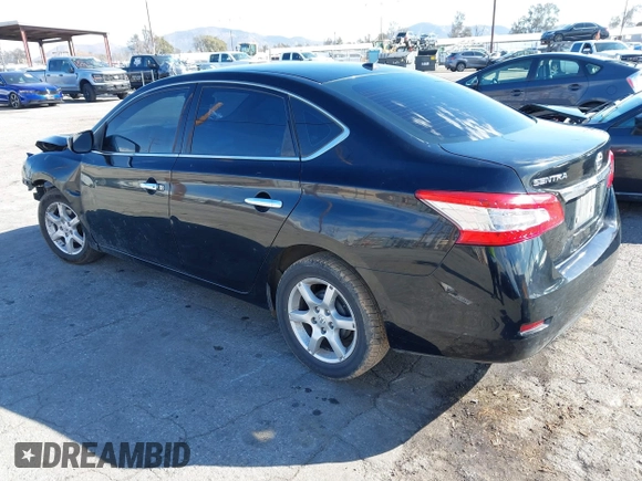 2015 Nissan Sentra S with VIN 3N1AB7AP5FY248829, listed as a IAAI auction lot 41615928 with 206,126 mi miles. Bid and sale history available at carsss.com. Image 3.