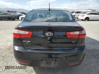 2013 Kia Rio EX with VIN KNADN4A30D6104166, listed as a Copart auction lot 56752345 with 129,708 mi miles and Salvage title. Bid and sale history available at DreamBid. Image 6.