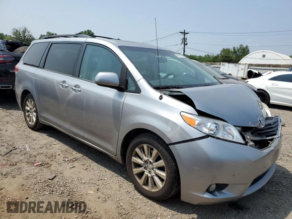 2013 Toyota Sienna XLE with VIN 5TDDK3DC2DS056770, listed as a Copart auction lot 59662405 with 204,266 mi miles and Salvage title. Bid and sale history available at DreamBid. Image 4.