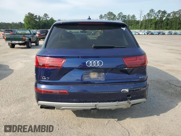 2019 Audi Q7 Premium Plus with VIN WA1LAAF70KD041884, listed as a Copart auction lot 57115355 with 57,181 mi miles and Clean title. Bid and sale history available at DreamBid. Image 6.