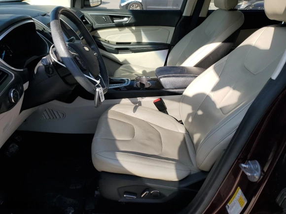 2017 Ford Edge Titanium with VIN 2FMPK3K88HBB88530, listed as a Copart auction lot 49213195 with 128,660 mi miles and Salvage Title. Bid and sale history available at carsss.com. Image 7.
