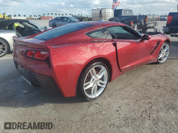2015 Chevrolet Corvette Z51 2LT z VIN 1G1YJ2D79F5109676, wystawiony jako Copart lot #75952144 z przebiegiem Nie podano mil oraz Szkoda całkowita • Salvage title. Historia ofert i sprzedaży dostępna na DreamBid. Obrazek 3.