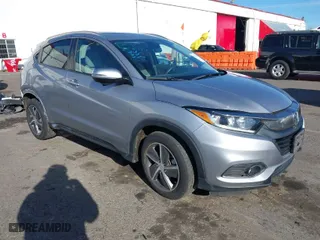 2021 Honda HR-V EX with VIN 3CZRU6H59MM749892, listed as a IAAI auction lot 41550074 with 61,590 mi miles. Bid and sale history available at carsss.com. Image 1.