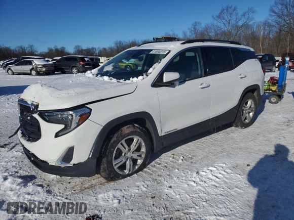 2020 GMC Terrain SLE with VIN 3GKALMEV3LL218131, listed as a Copart auction lot 41694015 with 41,916 mi miles and Salvage Title. Bid and sale history available at carsss.com. Image 1.