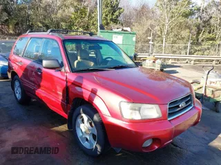 2003 Subaru Forester XS with VIN JF1SG65663H759378, listed as a IAAI auction lot 41694140 with 243,740 mi miles. Bid and sale history available at carsss.com. Image 1.