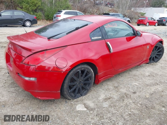 2003 Nissan 350Z Enthusiast with VIN JN1AZ34DX3T101190, listed as a IAAI auction lot 41966228 with 110,724 mi miles. Bid and sale history available at carsss.com. Image 4.