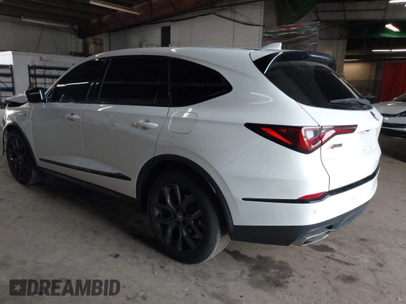 2022 Acura MDX w/A-Spec Package with VIN 5J8YE1H06NL038869, listed as a IAAI auction lot 42204706 with 20,206 mi miles and . Bid and sale history available at DreamBid. Image 3.
