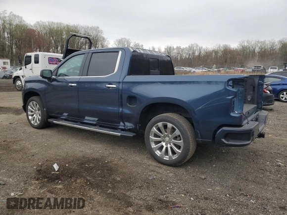 2022 Chevrolet Silverado 1500 High Country with VIN 3GCUYHETXNG204805, listed as a Copart auction lot 51079595 with 41,706 mi miles and Salvage Title. Bid and sale history available at carsss.com. Image 2.