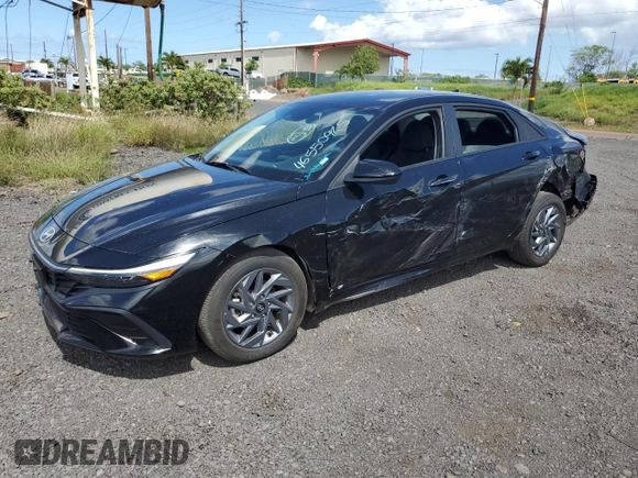 2024 Hyundai Elantra SEL with VIN KMHLM4DG0RU704524, listed as a Copart auction lot 46550925 with 14,045 mi miles and Salvage Title. Bid and sale history available at carsss.com. Image 1.