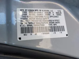 2003 Honda Odyssey EX-L with VIN 5FNRL18903B075004, listed as a IAAI auction lot 41954985 with 225,907 mi miles and . Bid and sale history available at DreamBid. Image 9.