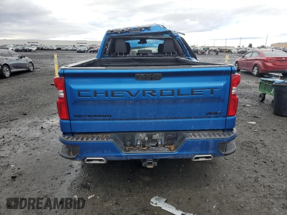 2023 Chevrolet Silverado 1500 RST with VIN 3GCUDEE82PG361480, listed as a Copart auction lot 81613954 with 19,423 mi miles and Salvage Title. Bid and sale history available at carsss.com. Image 6.
