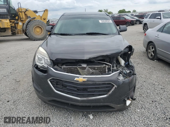 2017 Chevrolet Equinox LS z VIN 2GNALBEK9H1583466, wystawiony jako Copart lot #53538525 z przebiegiem 98 388 mil mil oraz Szkoda całkowita • Salvage title. Historia ofert i sprzedaży dostępna na DreamBid. Obrazek 5.