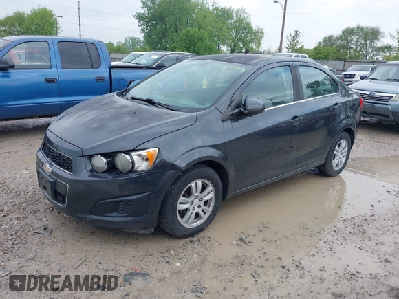 2014 Chevrolet Sonic LT with VIN 1G1JC5SH2E4228540, listed as a IAAI auction lot 42192166 with 115,489 mi miles and . Bid and sale history available at DreamBid. Image 2.