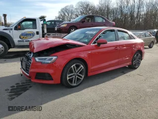 2018 Audi A3 Sedan Premium Plus with VIN WAUJ8GFFXJ1004163, listed as a Copart auction lot 42834264 with 58,556 mi miles. Bid and sale history available at carsss.com. Image 1.