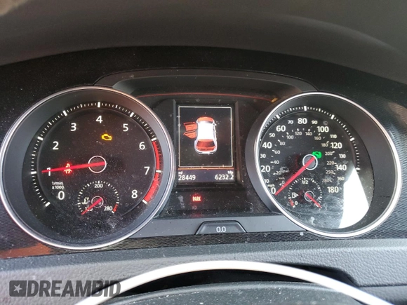 2017 Volkswagen Golf GTI S with VIN 3VW447AU8HM042180, listed as a Copart auction lot 65443834 with 28,449 mi miles and Salvage Title. Bid and sale history available at carsss.com. Image 9.