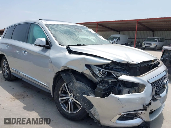 2019 Infiniti QX60 Pure with VIN 5N1DL0MN8KC548730, listed as a IAAI auction lot 42312037 with 53,163 mi miles and . Bid and sale history available at DreamBid. Image 1.