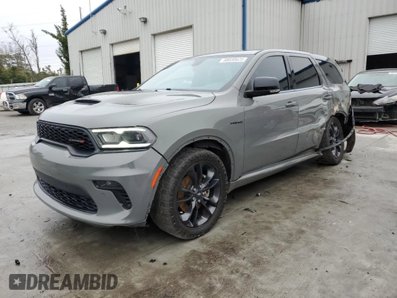 2021 Dodge Durango R/T with VIN 1C4SDHCT2MC790343, listed as a Copart auction lot 88030625 with 95,798 mi miles and Salvage Title. Bid and sale history available at DreamBid. Image 1.