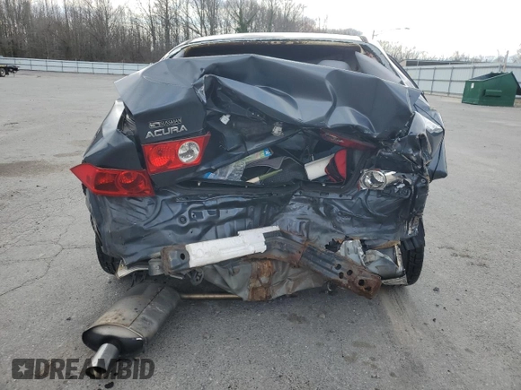 2004 Acura TSX with VIN JH4CL96854C014565, listed as a Copart auction lot 50443835 with 0 mi miles and Salvage Title. Bid and sale history available at carsss.com. Image 6.