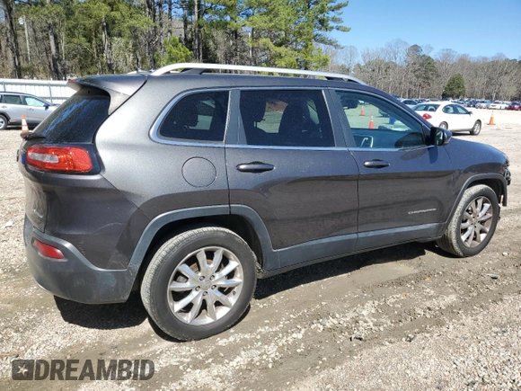 2014 Jeep Cherokee Limited with VIN 1C4PJLDB6EW226055, listed as a Copart auction lot 49098355 with 101,487 mi miles and Salvage Title. Bid and sale history available at carsss.com. Image 3.