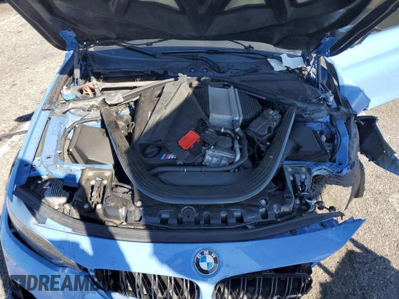 2018 BMW M4 z VIN WBS4Y9C50JAA85547, wystawiony jako Copart lot #45412975 z przebiegiem Nie podano mil oraz Szkoda całkowita • Salvage title. Historia ofert i sprzedaży dostępna na DreamBid. Obrazek 12.