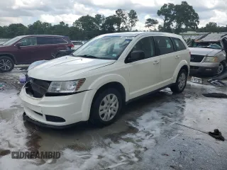 2014 Dodge Journey American Value with VIN 3C4PDCAB3ET216889, listed as a Copart auction lot 60874265 with 117,508 mi miles and Salvage title. Bid and sale history available at DreamBid. Image 1.