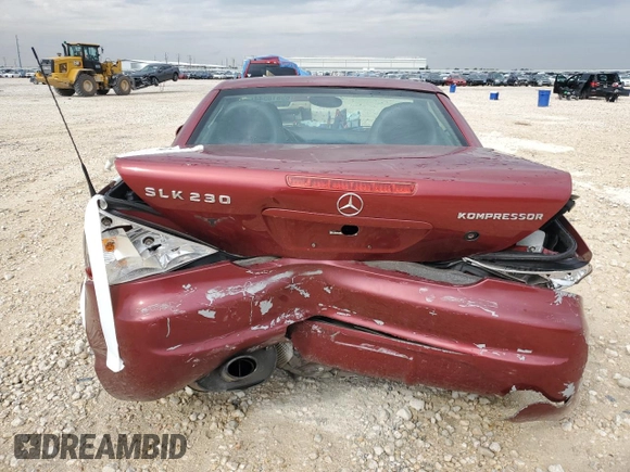 1999 Mercedes-Benz SLK-Class with VIN WDBKK47F0XF132802, listed as a Copart auction lot 69818544 with 123,026 mi miles and Salvage Title. Bid and sale history available at carsss.com. Image 6.