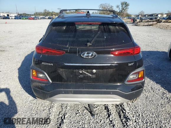 2020 Hyundai Kona Ultimate with VIN KM8K53A55LU493608, listed as a Copart auction lot 85907294 with 0 mi miles and Salvage Title. Bid and sale history available at carsss.com. Image 6.