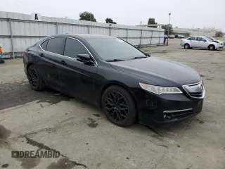 2015 Acura TLX V6 Advance with VIN 19UUB2F7XFA004587, listed as a Copart auction lot 86142474 with 0 mi miles and Salvage Title. Bid and sale history available at carsss.com. Image 4.