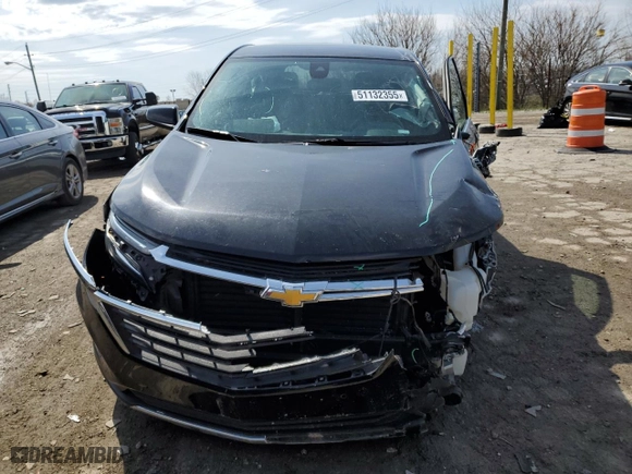 2024 Chevrolet Equinox LT with VIN 3GNAXKEG1RL144987, listed as a Copart auction lot 51132355 with 0 mi miles and Non Repairable. Bid and sale history available at carsss.com. Image 5.