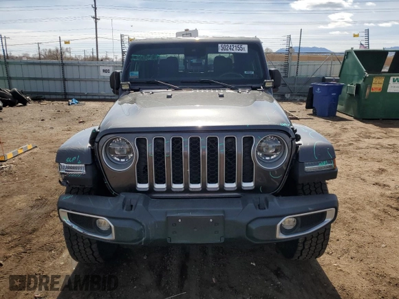 2021 Jeep Gladiator Overland with VIN 1C6HJTFG0ML603872, listed as a Copart auction lot 50242155 with 39,109 mi miles and Salvage title. Bid and sale history available at DreamBid. Image 5.