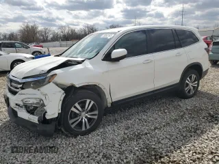 2016 Honda Pilot EX-L with VIN 5FNYF6H7XGB043620, listed as a Copart auction lot 49893165 with 165,474 mi miles and Salvage Title. Bid and sale history available at carsss.com. Image 1.