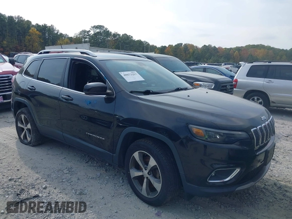 2019 Jeep Cherokee Limited with VIN 1C4PJMDX2KD235618, listed as a IAAI auction lot 40672263 with 82,117 mi miles and . Bid and sale history available at carsss.com. Image 13.
