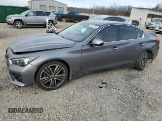 2014 Infiniti Q50 with VIN JN1BV7AP4EM687842, listed as a Copart auction lot 42549085 with 133,599 mi miles and Salvage Title. Bid and sale history available at DreamBid. Image 1.