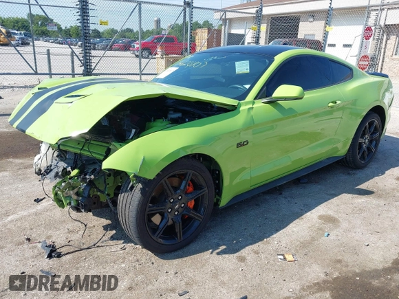 2020 Ford Mustang GT with VIN 1FA6P8CF2L5159040, listed as a IAAI auction lot 42624807 with 41,235 mi miles and . Bid and sale history available at DreamBid. Image 2.