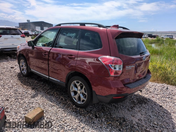 2016 Subaru Forester Touring with VIN JF2SJAXC2GH512772, listed as a Copart auction lot 58592825 with 52,056 mi miles and Salvage title. Bid and sale history available at DreamBid. Image 2.