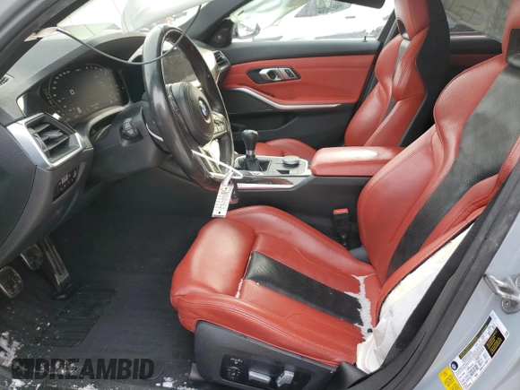 2021 BMW M3 with VIN WBS53AY01MFL20155, listed as a Copart auction lot 88773105 with 48,612 mi miles and Salvage Title. Bid and sale history available at carsss.com. Image 7.