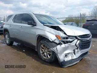 2021 Chevrolet Traverse LS with VIN 1GNEVFKWXMJ115319, listed as a IAAI auction lot 42005816 with 91,810 mi miles and . Bid and sale history available at DreamBid. Image 1.