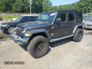 2018 Jeep Wrangler Unlimited Sport с VIN 1C4HJXDG4JW120883, выставлен на аукционе Copart как лот 62215845 с пробегом 58 632 миль миль и Списание • Salvage title. История ставок и продаж доступна на DreamBid. Изображение 1.