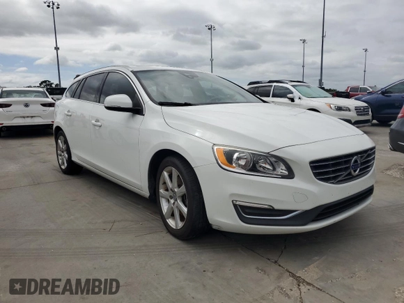 2017 Volvo V60 Premier with VIN YV140MEK1H1347758, listed as a Copart auction lot 74616154 with 0 mi miles and Salvage Title. Bid and sale history available at carsss.com. Image 4.