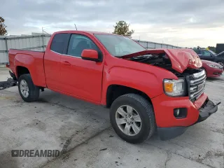 2015 GMC Canyon 2WD SLE with VIN 1GTH5BEA6F1142406, listed as a Copart auction lot 72416354 with 121,670 mi miles and Salvage Title. Bid and sale history available at carsss.com. Image 4.