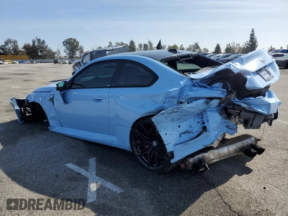 2024 BMW M2 with VIN 3MF13DM03R8D87379, listed as a Copart auction lot 45768905 with 12,388 mi miles and Salvage Title. Bid and sale history available at carsss.com. Image 2.
