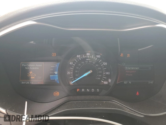 2019 Ford Fusion Titanium with VIN 3FA6P0K91KR217096, listed as a Copart auction lot 57796185 with 84,128 mi miles and Salvage title. Bid and sale history available at DreamBid. Image 9.