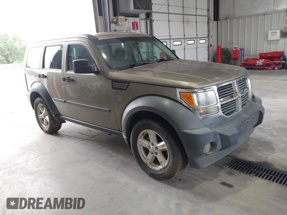 2007 Dodge Nitro SXT with VIN 1D8GU28K87W583835, listed as a IAAI auction lot 42678589 with 155,655 mi miles and . Bid and sale history available at DreamBid. Image 1.