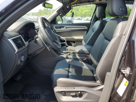 2023 Volkswagen Atlas SEL with VIN 1V2BE2CA1PC216733, listed as a Copart auction lot 59392255 with 28,011 mi miles and Salvage title. Bid and sale history available at DreamBid. Image 7.