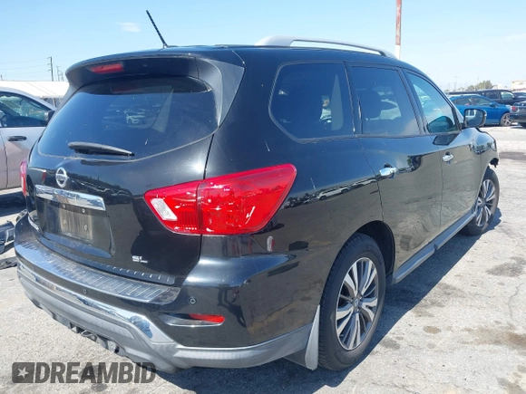 2017 Nissan Pathfinder SL with VIN 5N1DR2MN9HC912818, listed as a IAAI auction lot 42393651 with 59,113 mi miles and . Bid and sale history available at DreamBid. Image 4.